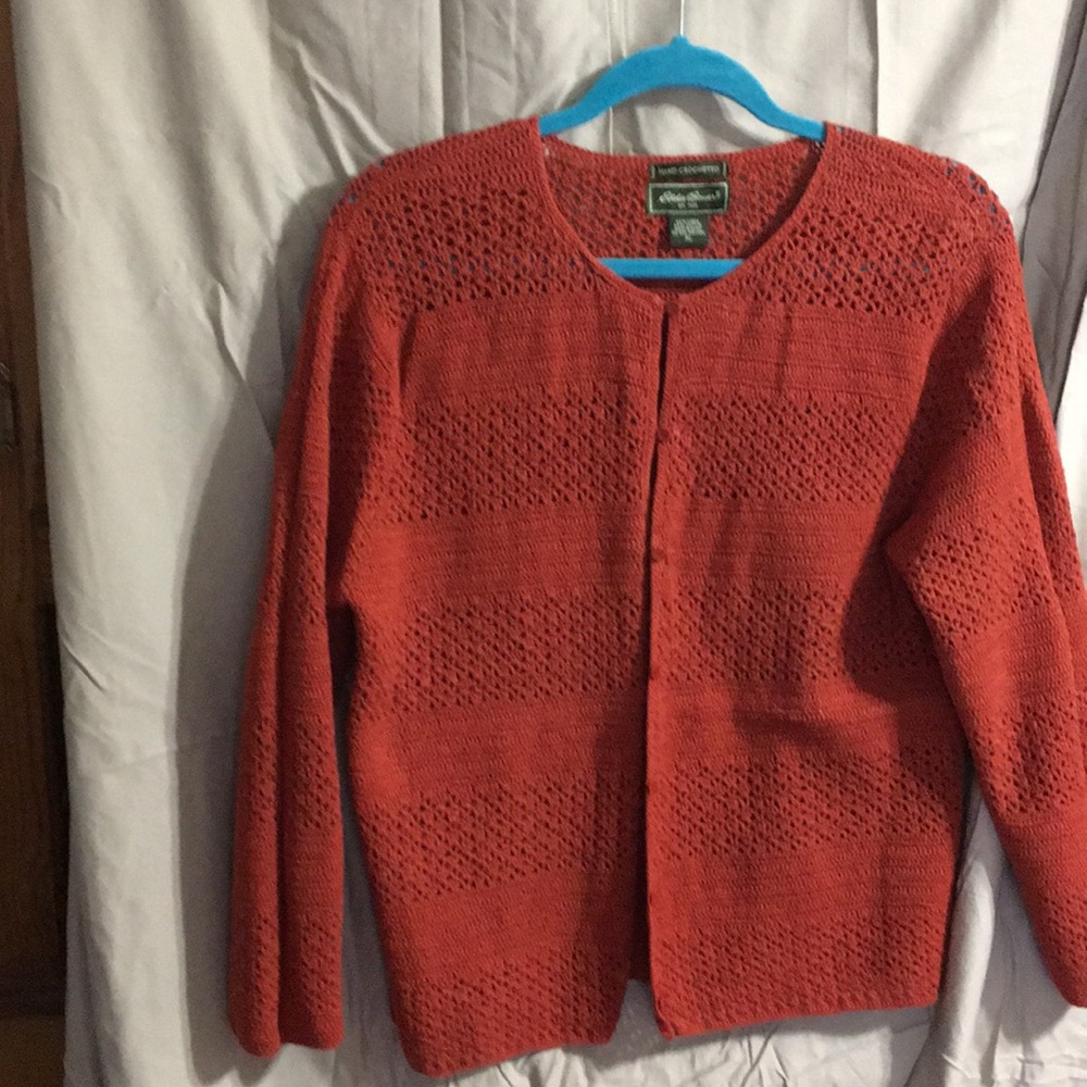 Eddie Bauer Sweater XL rust color EUC